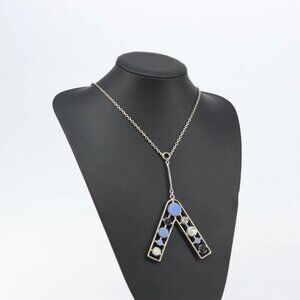 Christian Dior Necklace metal Silver Auth